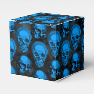 Caja Para Regalos Skulls azules y diseño de la serie de girasoles 6