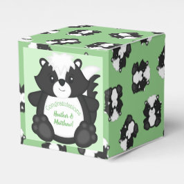 Caja Para Regalos Skunk Baby Shower Green