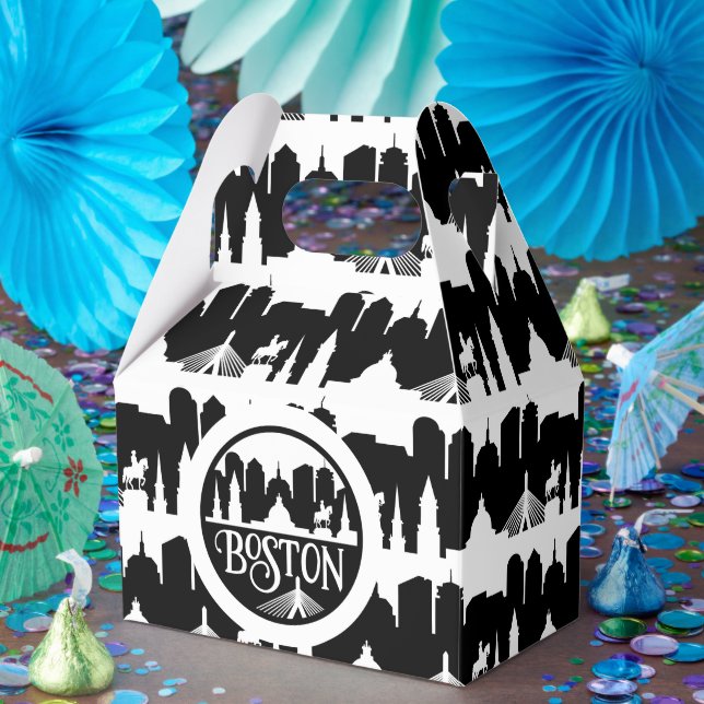 Caja Para Regalos Skyline de Boston (Fiesta)