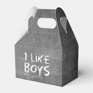Caja Para Regalos SlipperyJoe's I Like Boys sucia Chalkboard escribi