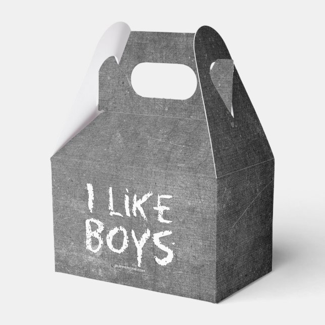 Caja Para Regalos SlipperyJoe's I Like Boys sucia Chalkboard escribi (Front Side)