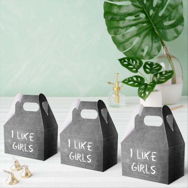 Caja Para Regalos SlipperyJoe's I Like Chicas sucia pizarra de tiza  (Múltiple)