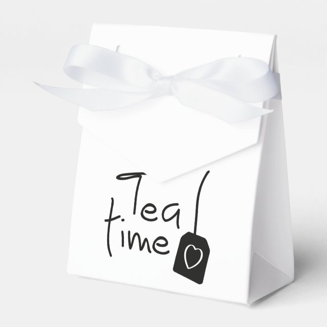Caja Para Regalos Slogan tea time - theetijd. kopje thee drinken. (Front Side)