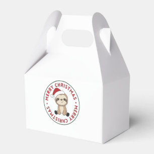 Caja Para Regalos Sloth Christmas Snow Winter Animals Sloths