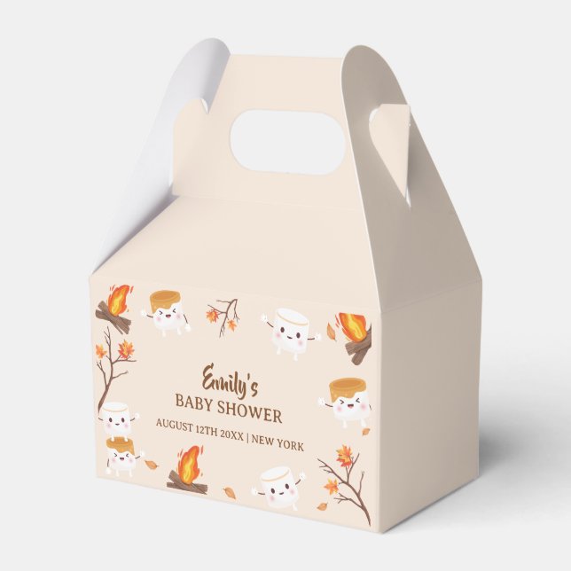 Caja Para Regalos S'more Love Rustic Camping Fall Baby Shower (Front Side)