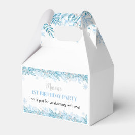Caja Para Regalos Snowflake Winter Birthday Party Favor Box