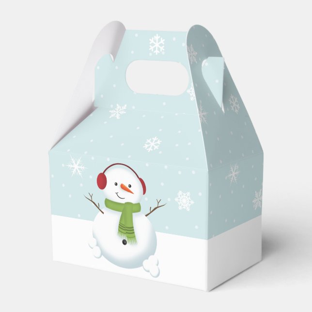 Caja Para Regalos Snowman Holiday Cheer (Front Side)