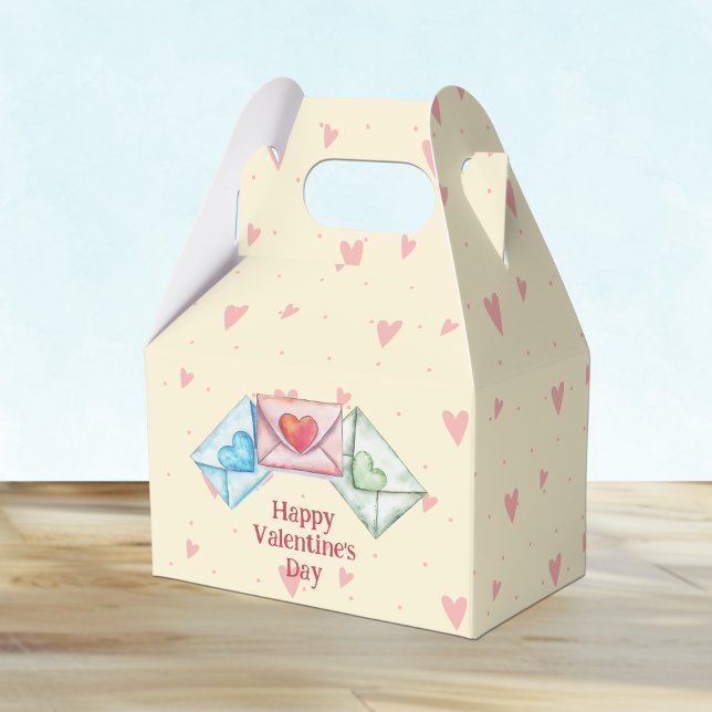 Caja Para Regalos Sobre de San Valentín y Corazones (Subido por el creador)