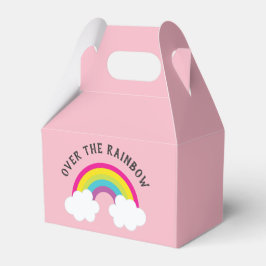 Caja Para Regalos Sobre el cumpleaños arcoiris / ducha