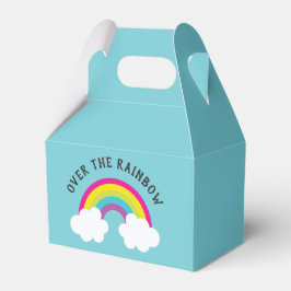 Caja Para Regalos Sobre el cumpleaños arcoiris / ducha
