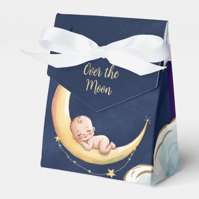 Caja Para Regalos Sobre la luna Baby Celestial (Front Side)