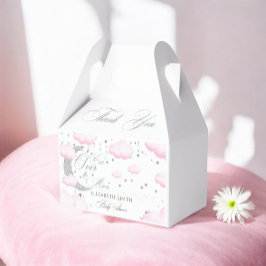Caja Para Regalos Sobre la luna Chica rosado Baby Shower