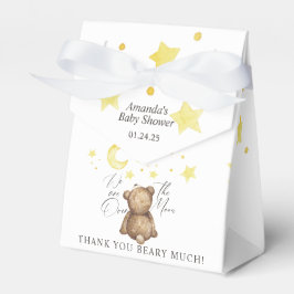 Caja Para Regalos Sobre la luna Teddy Bear Baby Shower