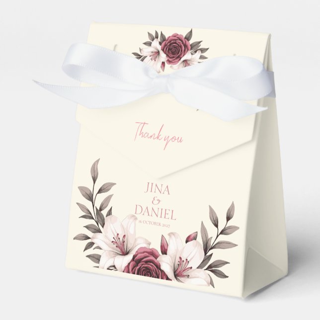 Caja Para Regalos Sofisticada Suite MicroBoda Floral