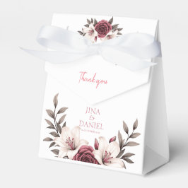 Caja Para Regalos Sofisticada Suite MicroBoda Floral (Blanco)