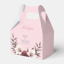 Caja Para Regalos Sofisticada Suite MicroBoda Floral (Rosa)