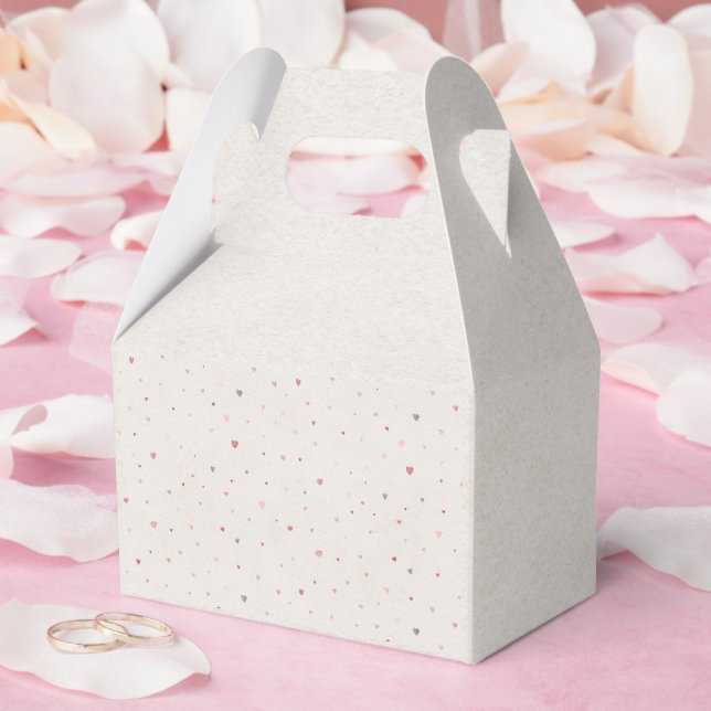 Caja Para Regalos Soft Heart Pattern Favor Box (Boda)