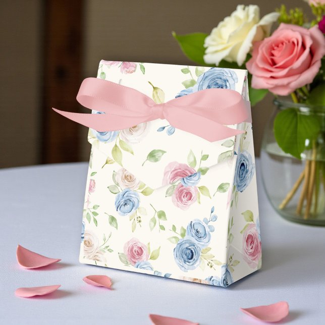 Caja Para Regalos Soft Rose Bouquet Romantic Wedding Favor Box (Subido por el creador)