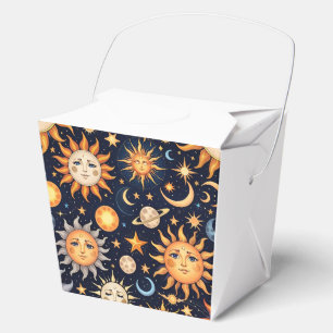 Caja Para Regalos Sol negro y luna