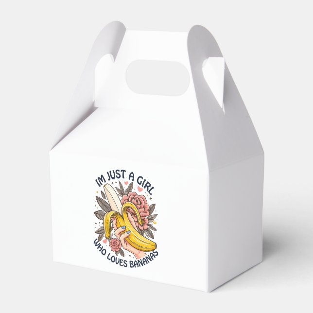 Caja Para Regalos Sólo un Chica que ama los plátanos (Front Side)