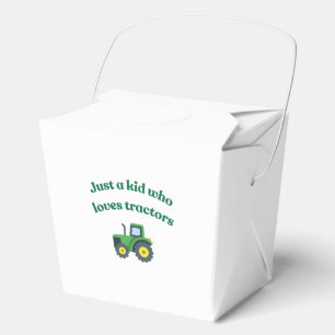 Caja Para Regalos Solo un chico que ama los tractores - Party Favor