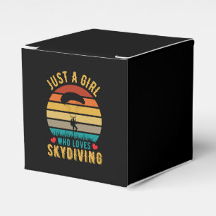 Caja Para Regalos solo una chica que ama el paracaidismo