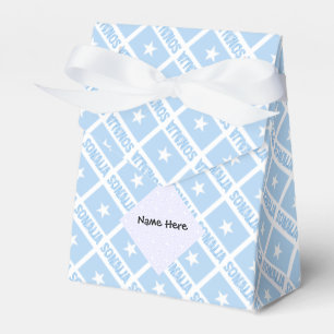 Caja Para Regalos Somalia Bandera Somalí Tiled Negro Personalización