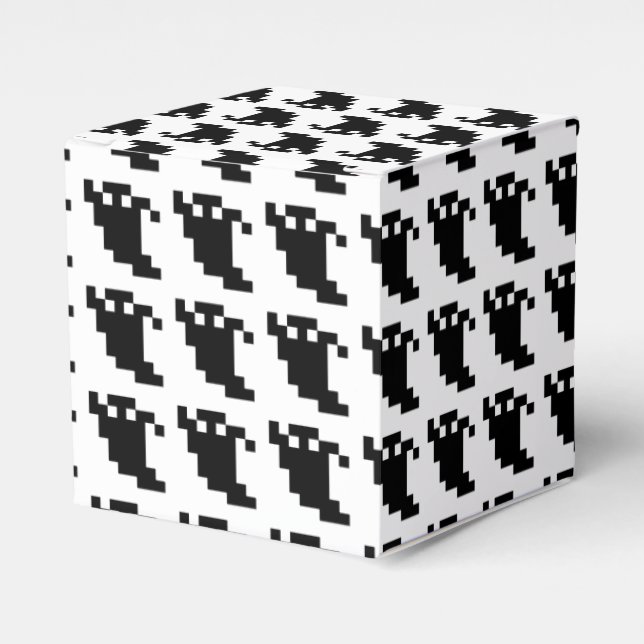 Caja Para Regalos Sombra de fantasma de 8 bits (Costado Anverso)