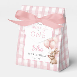 Caja Para Regalos Some Bunny Is One Pink Balloons 1st Birthday