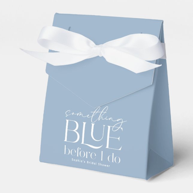 Caja Para Regalos Something Blue Before I Do Despedida de Soltera (Front Side)