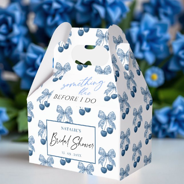Caja Para Regalos Something Blue Before I do Theme Bridal Shower (Subido por el creador)