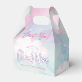 Caja Para Regalos Soñadora Femenina En La Nube Nueve Cumpleaños 9