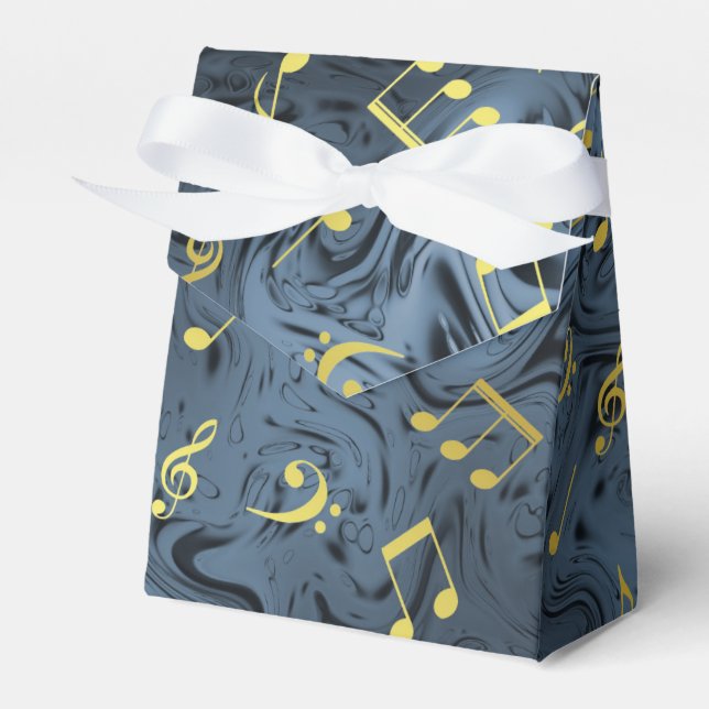 Caja Para Regalos sonido, metalizado, música, musical, signo, nota,  (Front Side)