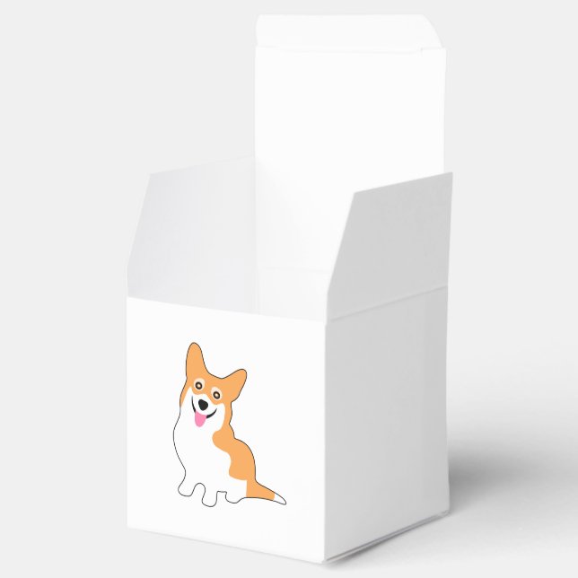 Caja Para Regalos Sonriente Pembroke Welsh Corgi Personalizado (Abierto)