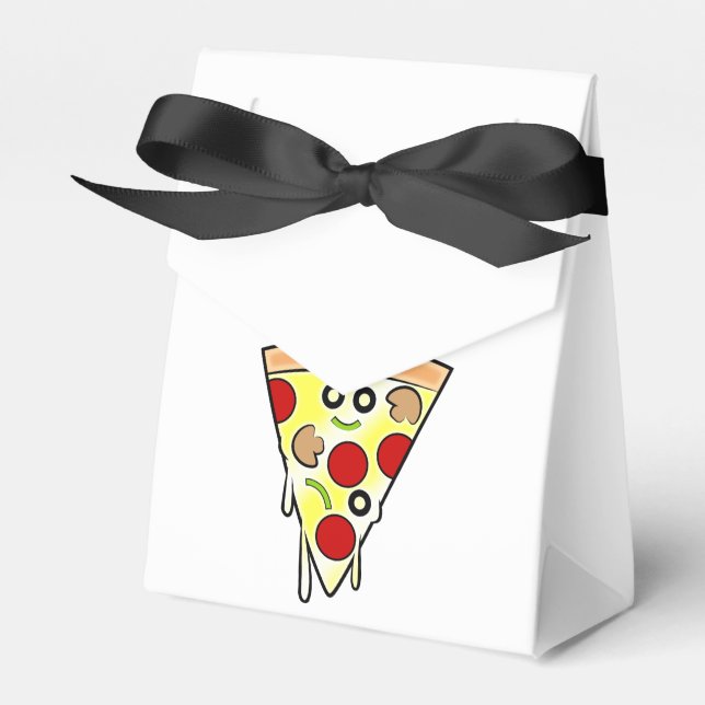 Caja Para Regalos Sonriente Pizza Slice Goody Box (Front Side)