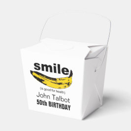 Caja Para Regalos Sonrisa es buena para la salud 50 cumpleaños Favor