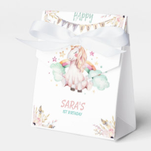 Caja Para Regalos Sorteos mágicos del cumpleaños del unicornio