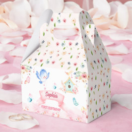 Caja Para Regalos Souvenir Box  Birthday Butterfly Garden