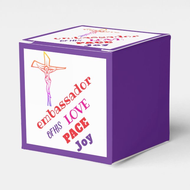 Caja Para Regalos SOY embajador de su AMOR (Costado Anverso)