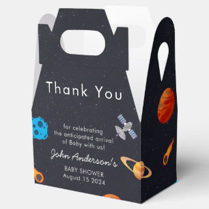 Caja Para Regalos Space Boy Planets Cute Astronauta Baby Shower