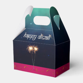 Caja Para Regalos Sparkling Happy Diwali - Favorito Box Gable