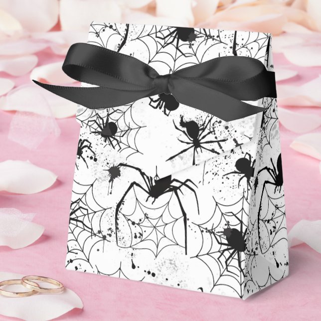Caja Para Regalos Spiderweb Pattern Halloween  (Boda)