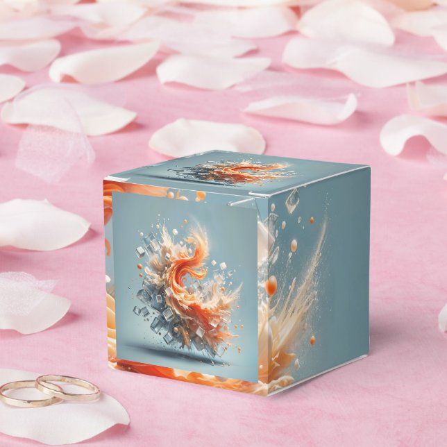 Caja Para Regalos Splash Tropical (Boda)