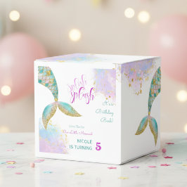 Caja Para Regalos Splish splash mermaid cumpleaños bash
