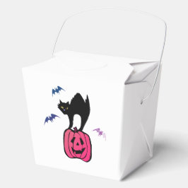 Caja Para Regalos Spooky Cat Halloween Pumpkin Pop Art