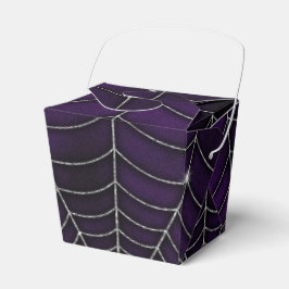 CAJA PARA REGALOS SPOOKY PURPLE SILVER HALLOWEBS SPIDER