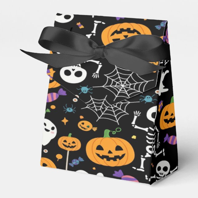 Caja Para Regalos Spooky Skeletons For Halloween (Front Side)
