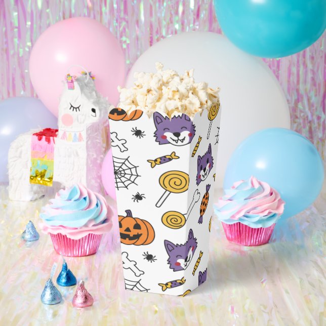 Caja Para Regalos Spooky Werewolf Halloween Vibes (Fiesta)