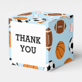 Caja Para Regalos Sports Baby Shower Co-ed Theme Boy Blue