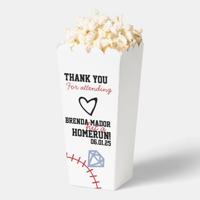 Caja Para Regalos Sports Béisbol Homerun Brillo Despedida de Soltera (apareció)